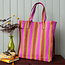 Recycled Shopping Bag Woven yellow/pink/red