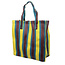 Rex London Recycled Shopping Bag Woven brown/yellow/teal