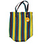 Recycled Shopping Bag Woven brown/yellow/teal