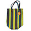 Recycled Shopping Bag Woven brown/yellow/teal