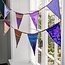 Sjaal met Verhaal Sari-Bunting large purple
