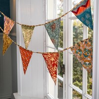 Sjaal met Verhaal Sari-Bunting large earth