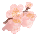 Red Cuckoo Haarklammer Flowers pink