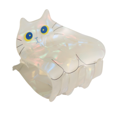 Red Cuckoo Haarklammer Cat white