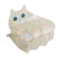 Red Cuckoo Haarklammer Cat white