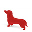 Eraser Giant Sausage Dog red