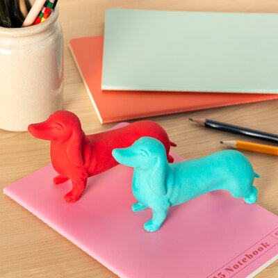 Rex London Eraser Giant Sausage Dog red