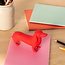 Eraser Giant Sausage Dog red