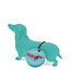 Radiergummi Giant Sausage Dog blue
