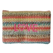 Clayre & Eef Make-up bag Love Boho