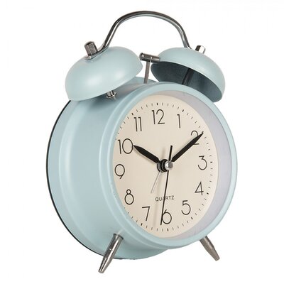Clayre & Eef Alarm Clock Retro light blue