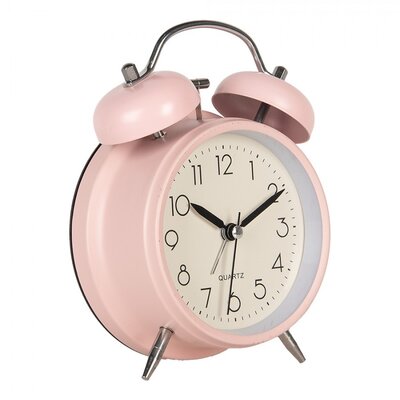 Clayre & Eef Alarm Clock Retro pink