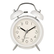 Clayre & Eef Alarm Clock Retro white