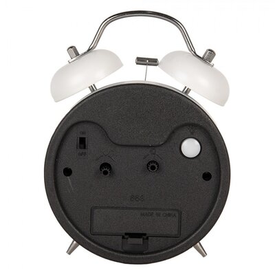 Clayre & Eef Alarm Clock Retro white