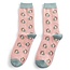 Miss Sparrow Socken Bamboo Reading Hedgehogs dusty pink