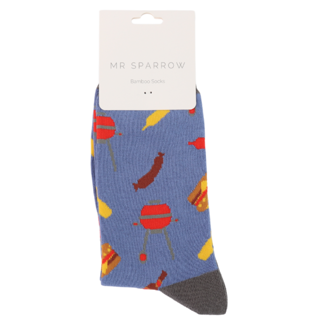 Männer-Socken Bamboo BBQ denim