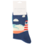 Mens Socks Bamboo Seascape navy