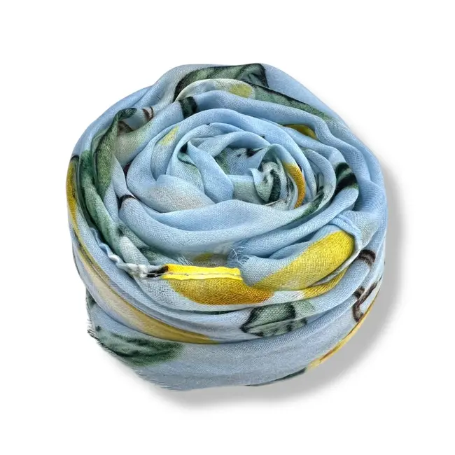 Schal Lemon blue