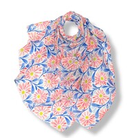 M&K Collection Schal Retro Daisy pink/blue
