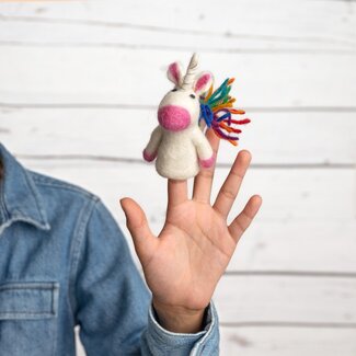 Sjaal met Verhaal Finger Dolls Eenhoorn multicolor