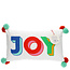 Besticktes Kissen mit Pom Poms Joy