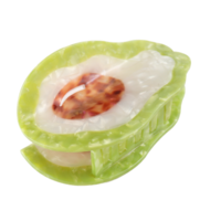 Red Cuckoo Hair Claw Clip Avocado