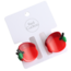 Haarklammer Apple red Set of 2