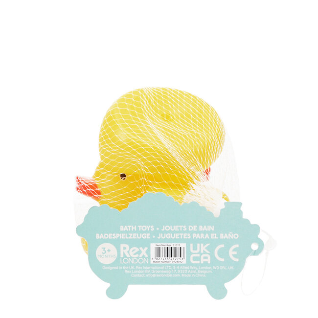 Bath Toys Ducks yellow Set of 3