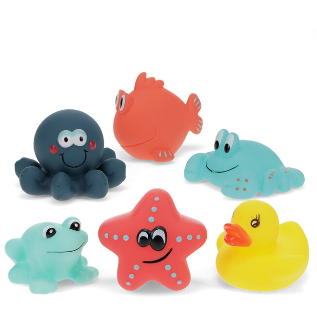 Bath Toys Aquatic Animals Set of 6