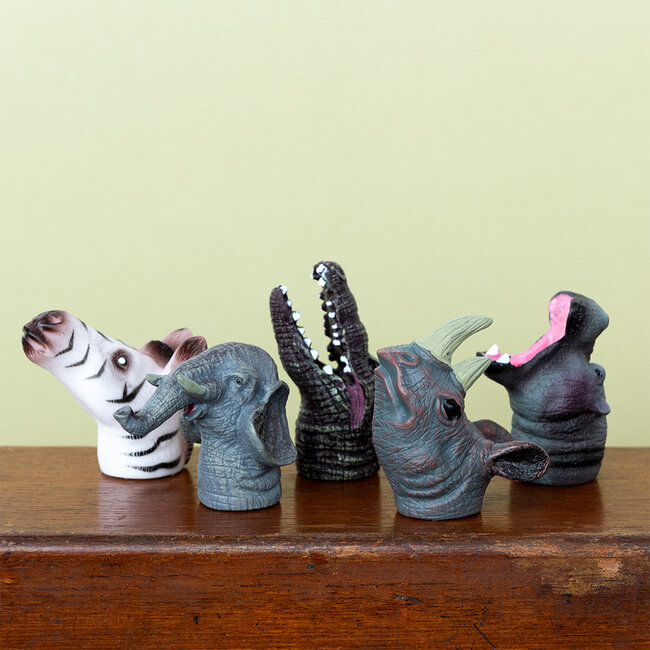 Finger Puppets Safari Animals Set of 5