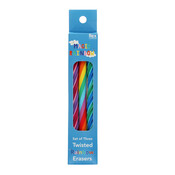 Rex London Eraser Twisted Rainbow Set of 3