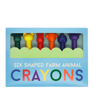 Rex London Crayons Animal Head Set of 6