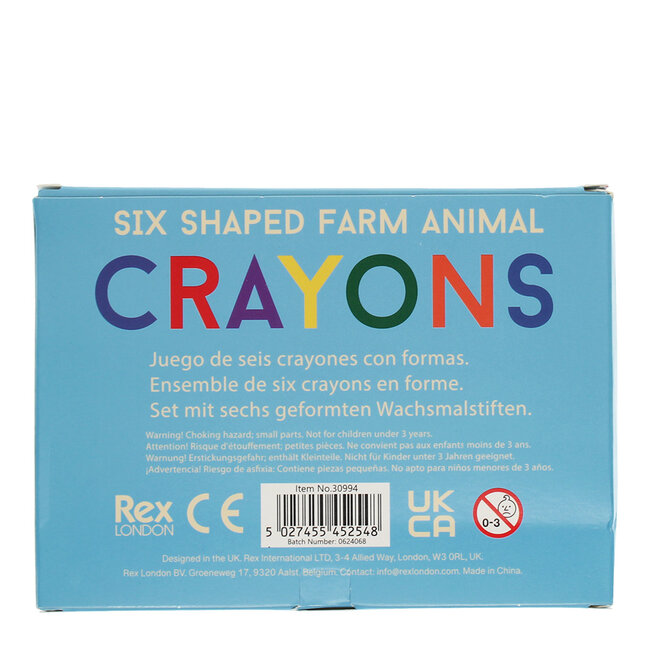 Wachsstifte Animal Head Set of 6