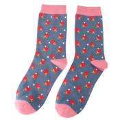 Miss Sparrow Socken Bamboo Ping Pong blue