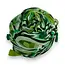 Schal Retro Swirl Tassel green