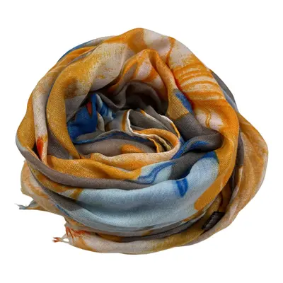 M&K Collection Schal Big Daisy grey/yellow
