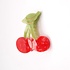 Red Cuckoo Hair Claw Clip Cherry