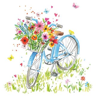 Paperproducts Design Papierservietten Ride my Bike