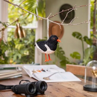 Sjaal met Verhaal Felt Hanger Scholekster