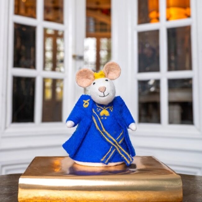 Felt Decoration Muis Koning en Koningin