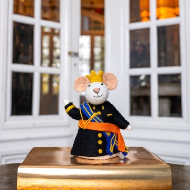Filz Dekoration Muis Koning en Koningin