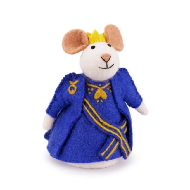 Felt Decoration Muis Koning en Koningin