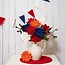 Filzgirlande Vlag rood/wit/blauw
