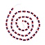 Felt Garland Viltballetjes Small rood/wit/blauw