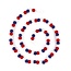 Felt Garland Viltballetjes rood/wit/blauw