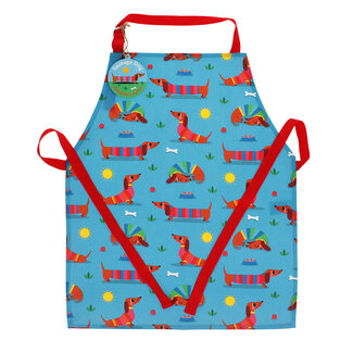 Rex London Kids Apron Wipeable Cotton Sunny Sausage Dog