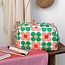 Washbag Daisy pink/green
