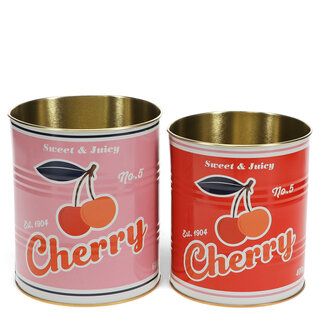 Rex London Storage Tins Cherry Set of 2
