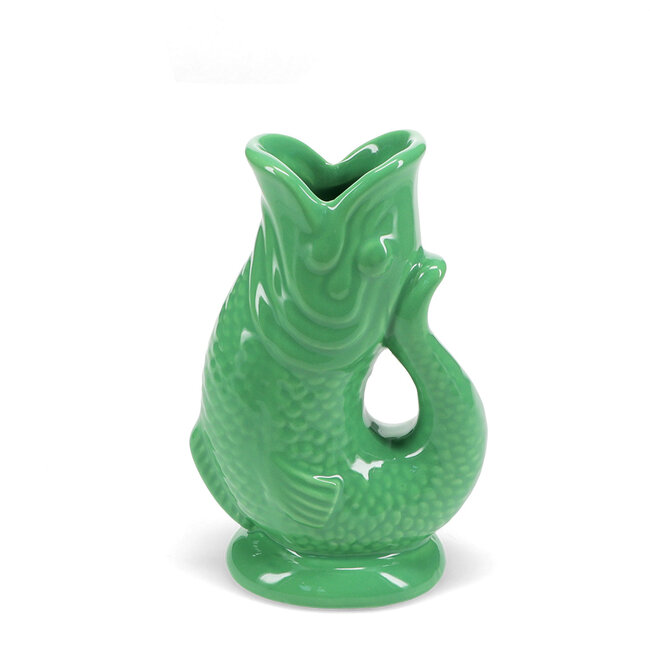 Vase Ceramic Fish green