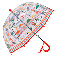 Clayre & Eef Kinder-Regenschirm Animals red